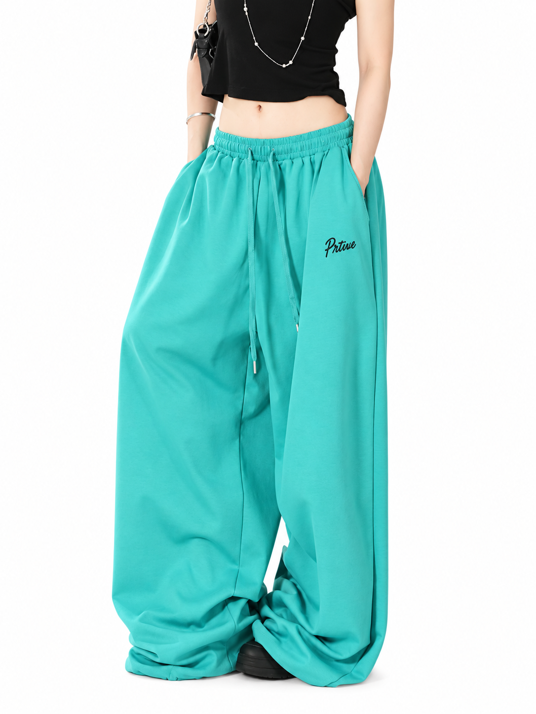 Ace Jolun. Yellow Fluid Dance Pants product view 4