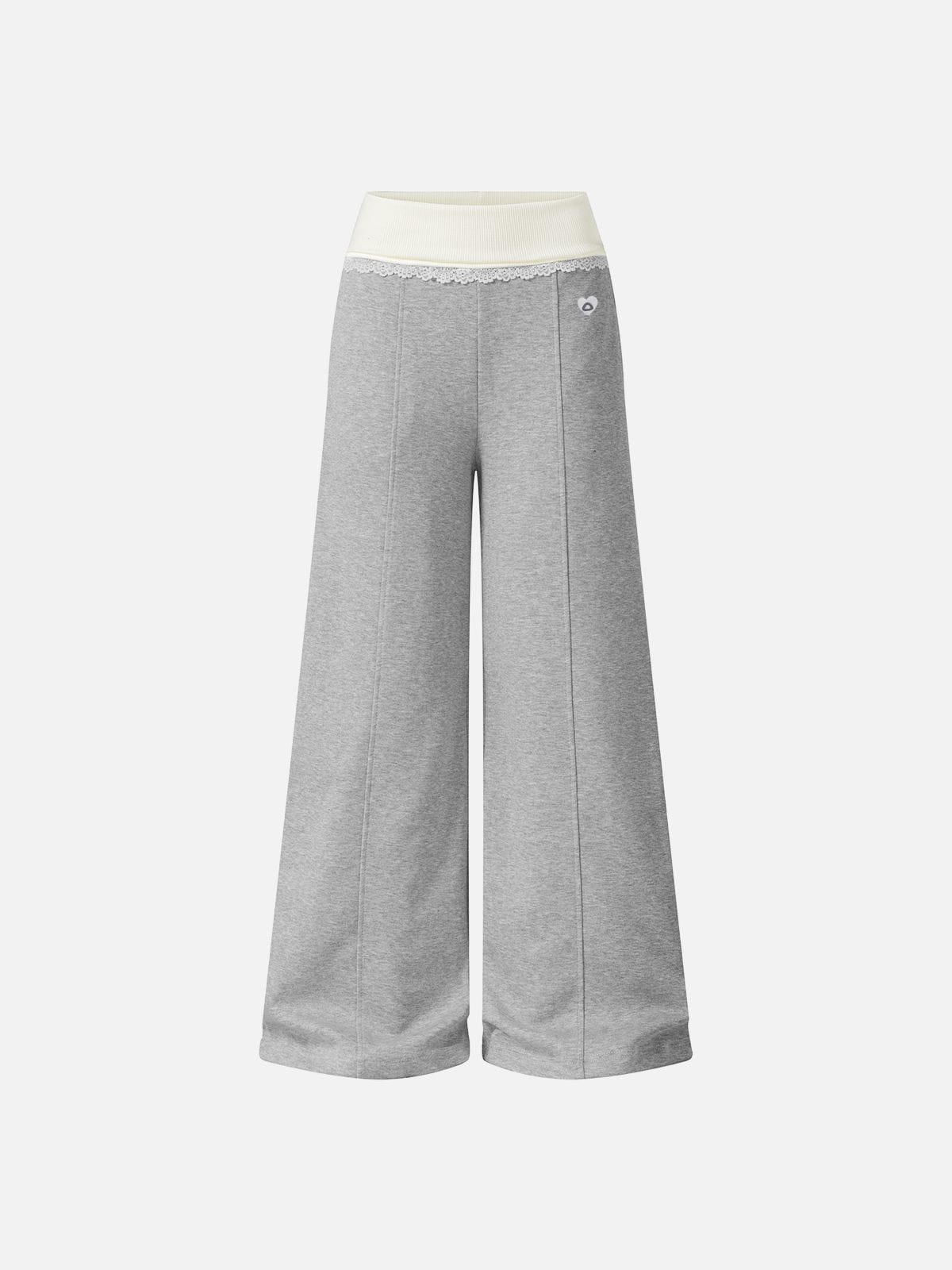 Lace Trim Baggy Sweatpants product image 3