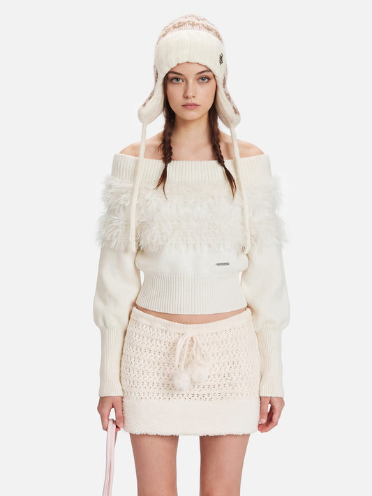 Faux Fur Panel Sweater product image 1