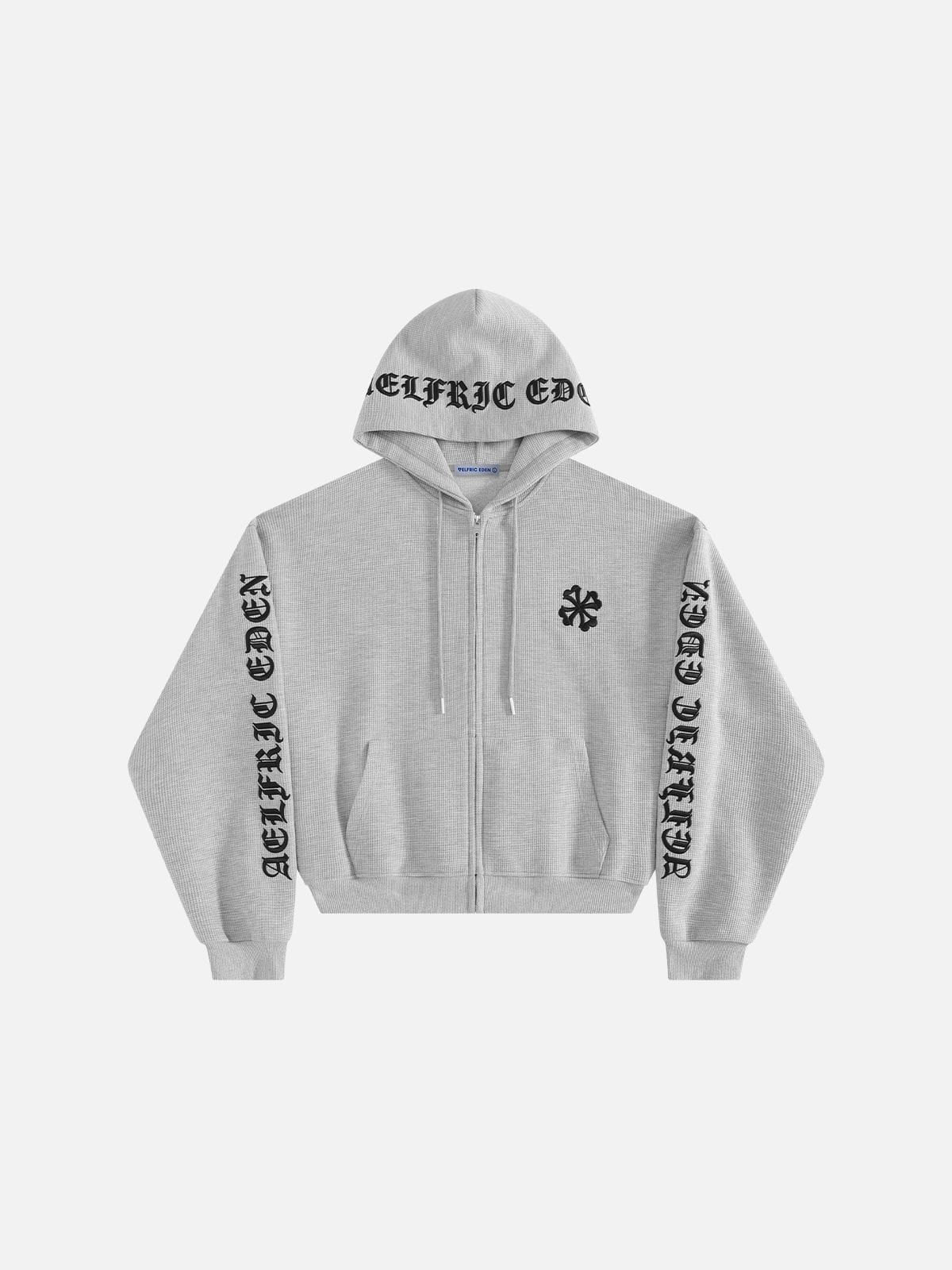 Boxy Waffle Zip Up Hoodie product image 4