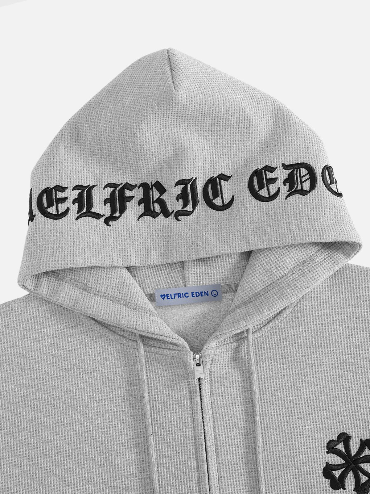 Boxy Waffle Zip Up Hoodie product image 5