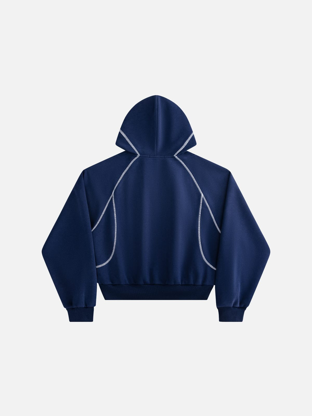 Boxy Contrast Stitching Pullover Hoodie product image 2