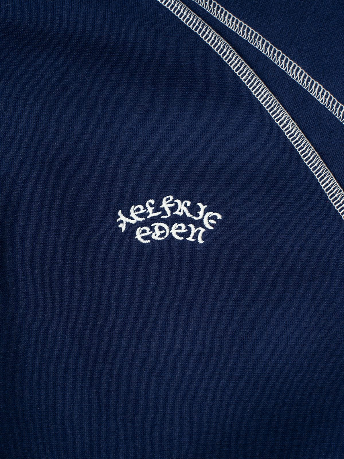 Boxy Contrast Stitching Pullover Hoodie product image 3