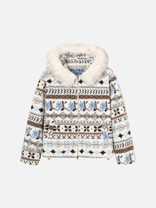 Fair Isle Fleece Coat product image 1