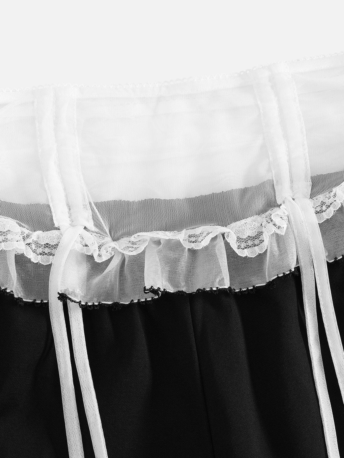 Lace Waist Bow Sweatpants product image 3