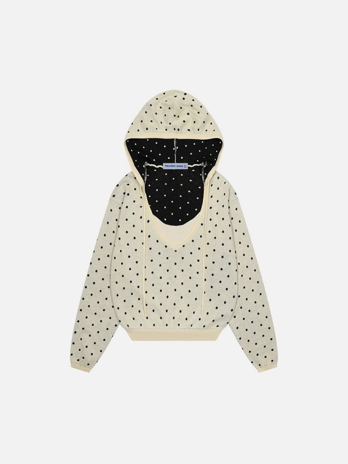 Aelfric Eden Polka Dot Deep V Pullover Hoodie product image 2