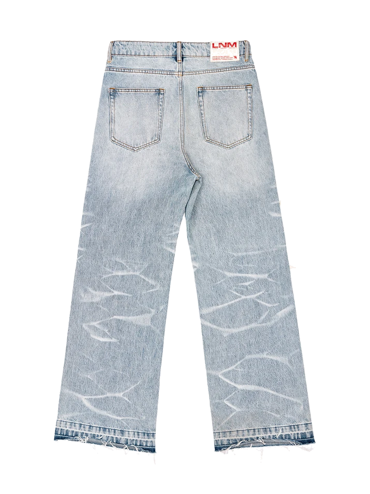 Slashed-Hem Vintage Wide-Leg Jeans product image 3