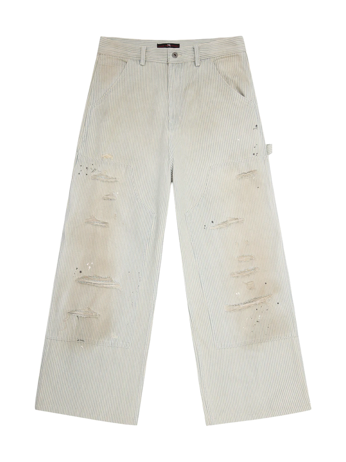 Striped Lumberjack Distressed Jeans product image 3