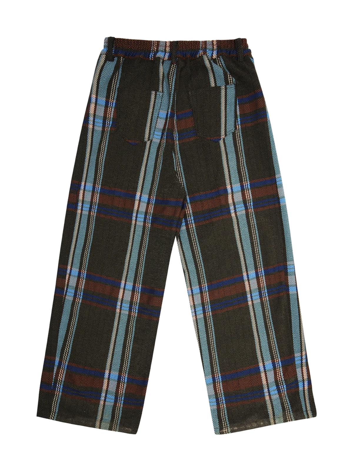 Textured Plaid Wide-Leg Trousers product image 5