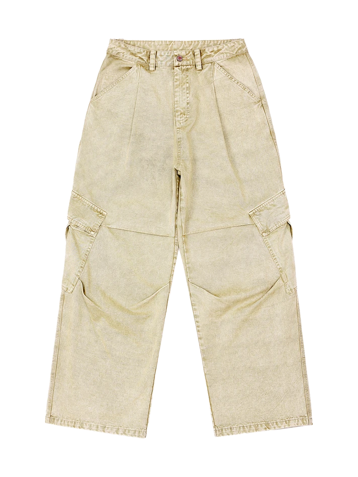 Snow-Wash Wide-Leg Cargo Pants product image 2