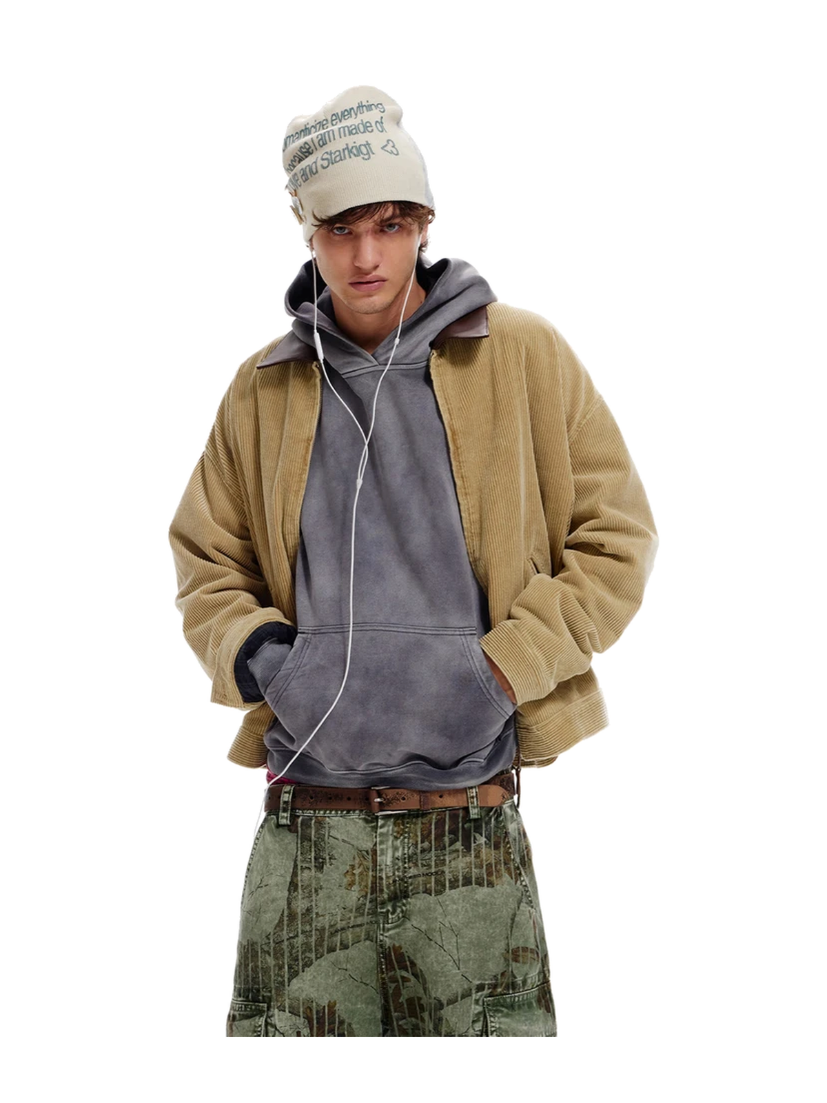 Leather-Collar Corduroy Jacket product image 4