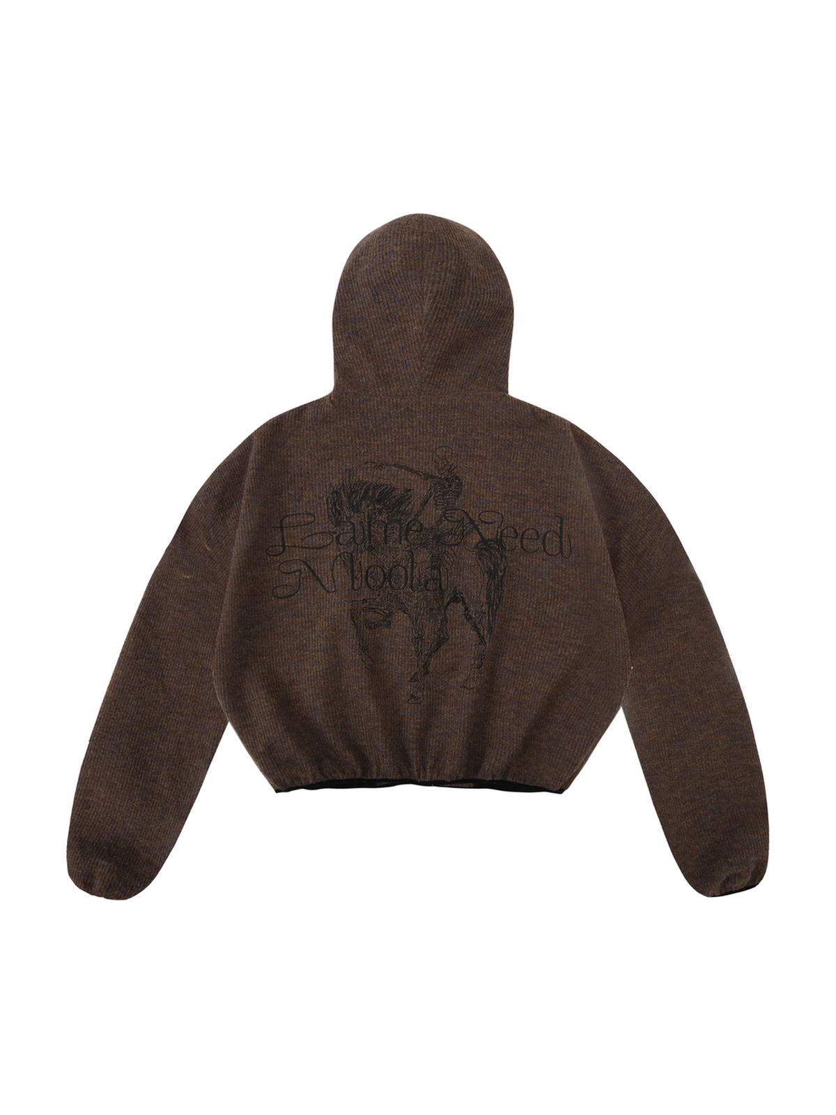 Marled Embroidered Zip Hoodie product image 1
