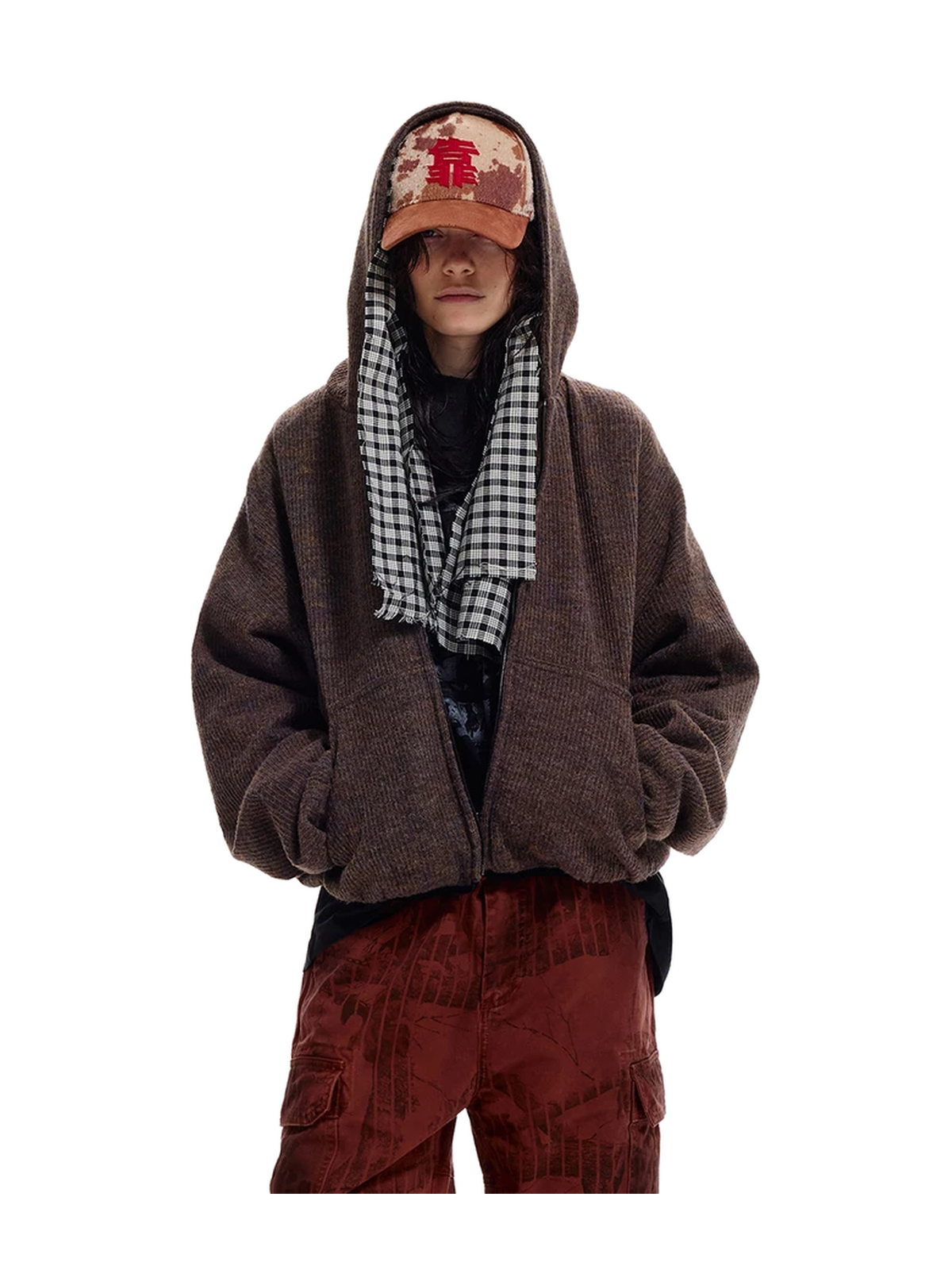 Marled Embroidered Zip Hoodie product image 3