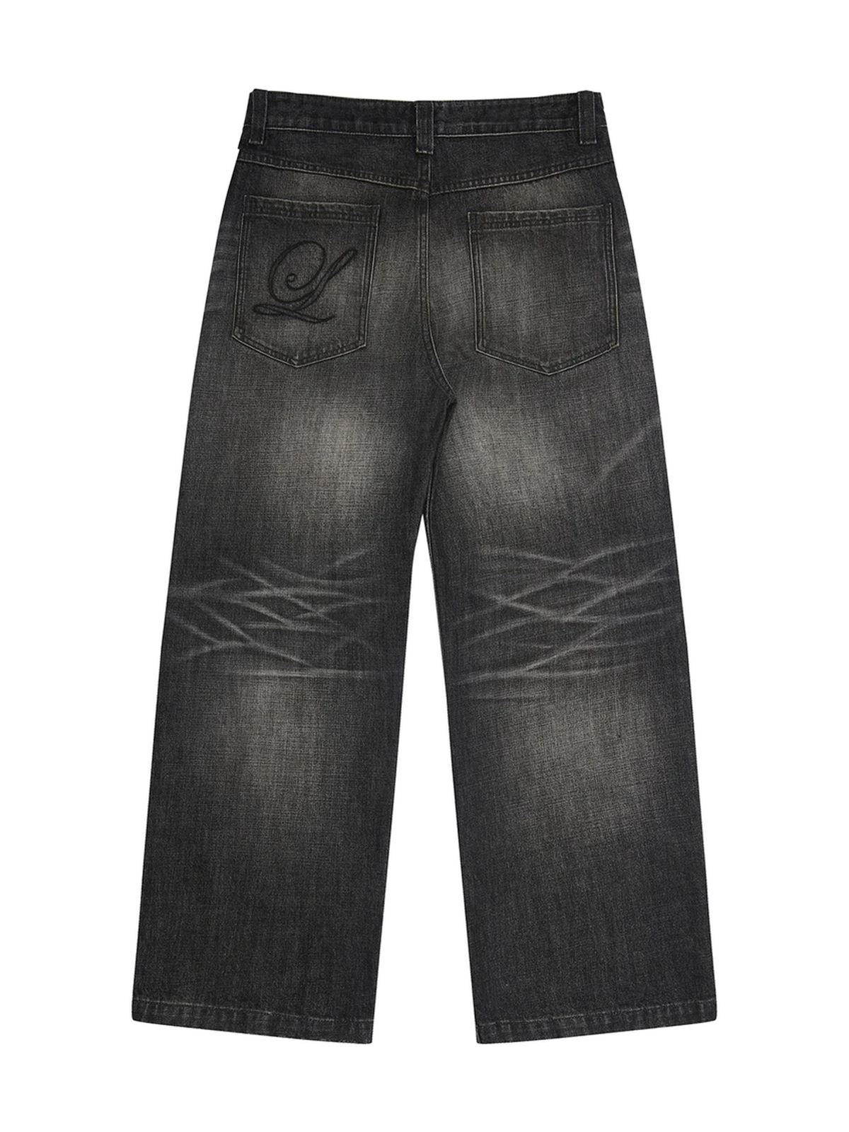 13 oz Distressed Black Jeans product image 4