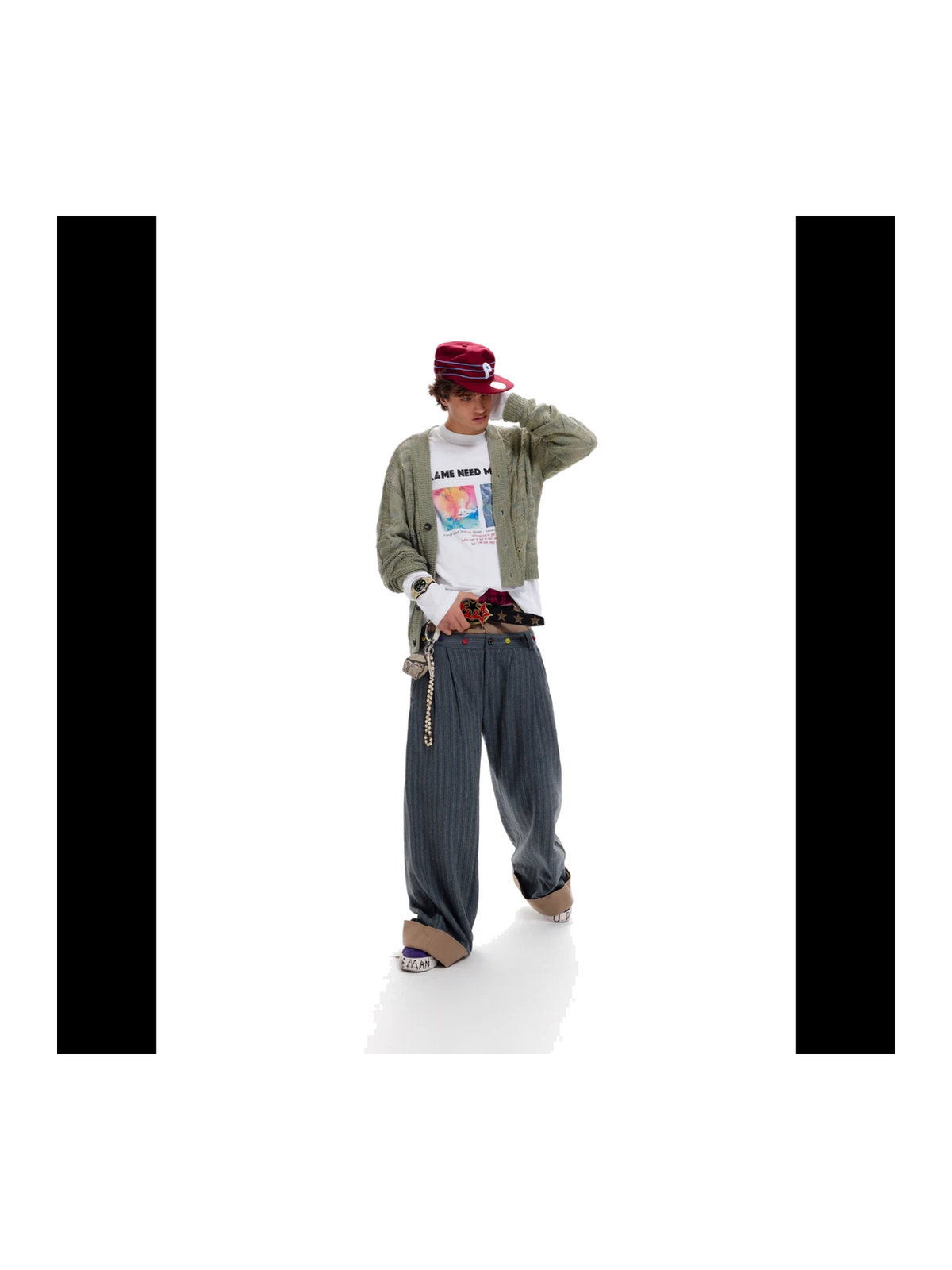 Double-Waist Wide-Leg Tailored Pants product image 2