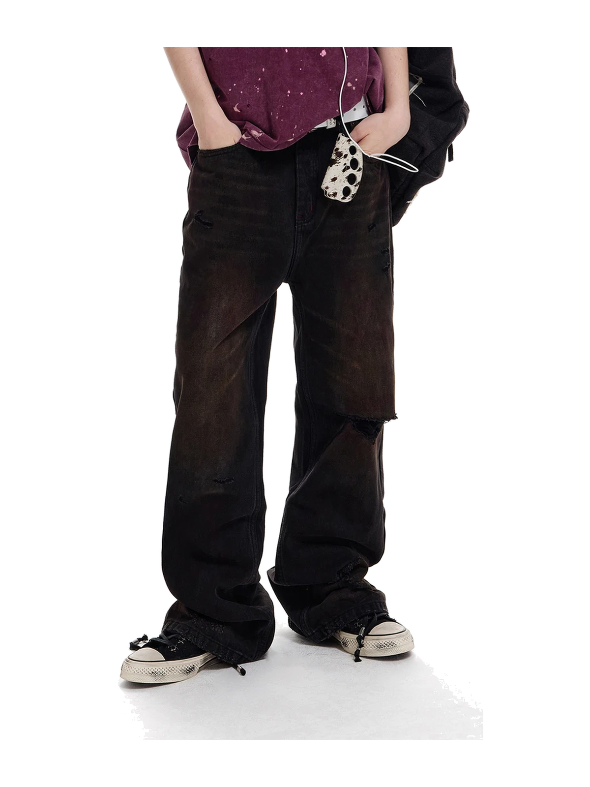 Mud-Dyed Flared Jeans product image 1