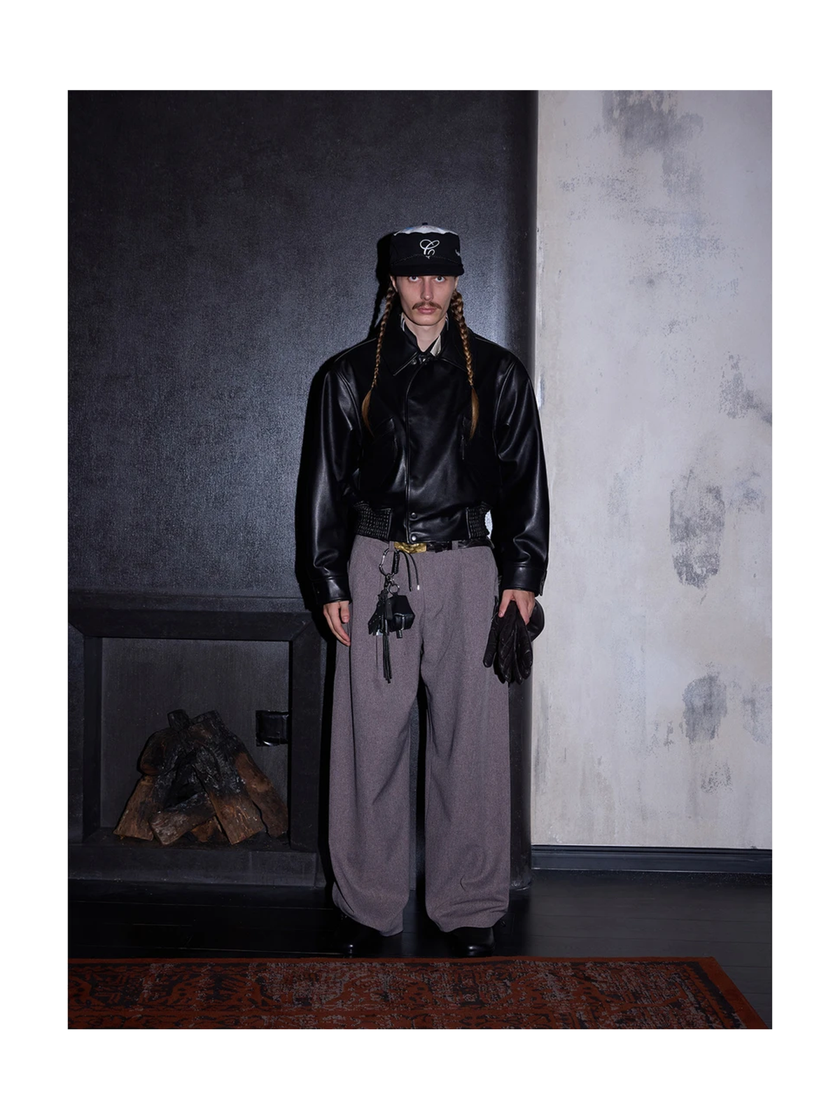 Pleated Textured Tailored Trousers product image 3