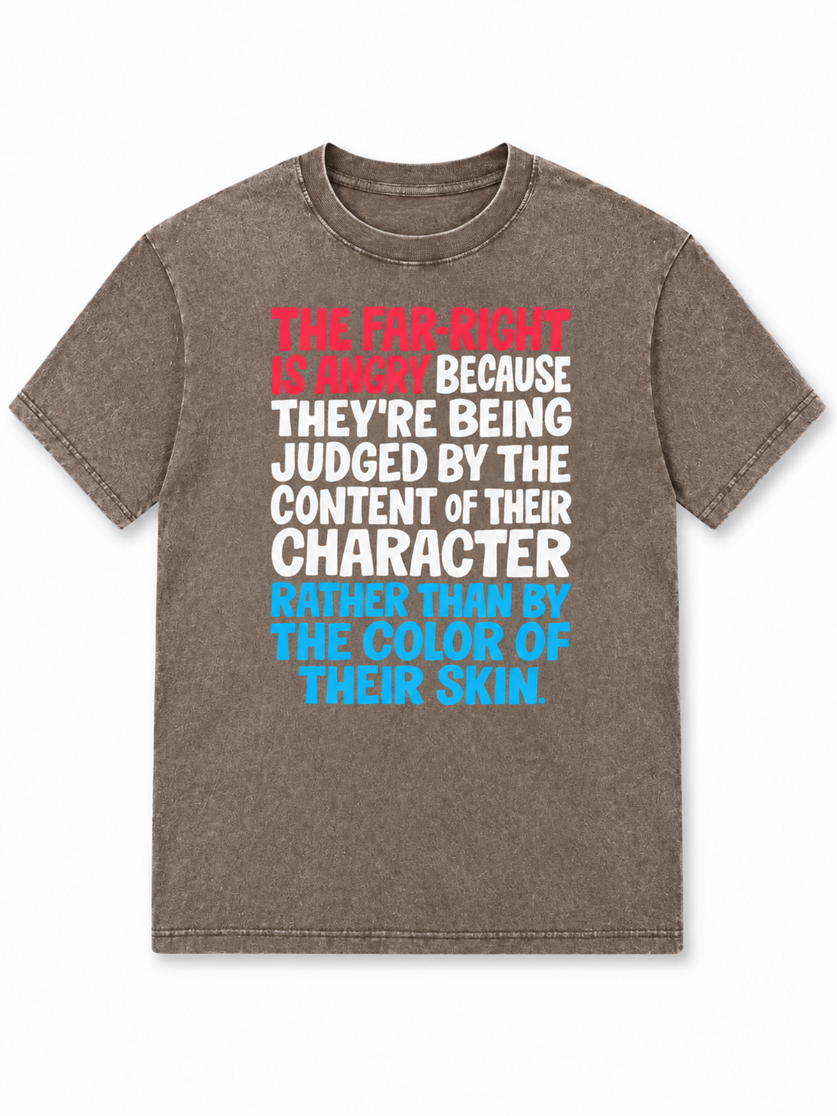 Ace Jolun. Character Over Color Statement Washed Tee - Washed Taupe