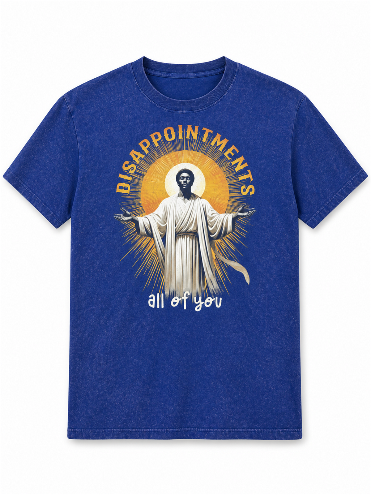 Ace Jolun. Disappointments Graphic Washed Tee - Washed Blue