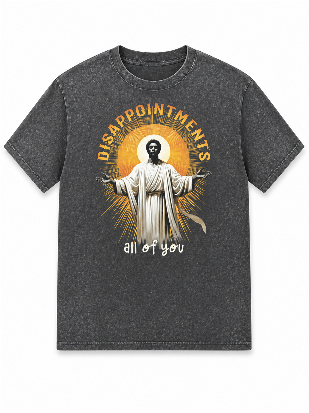 Ace Jolun. Disappointments Graphic Washed Tee - Washed Charcoal