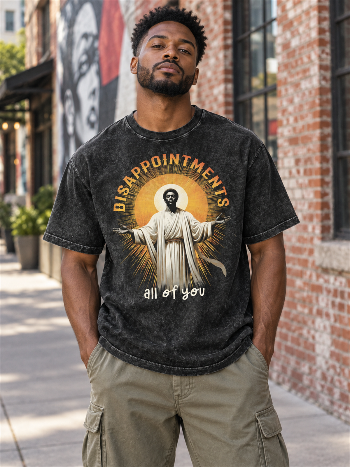 Ace Jolun. Disappointments Graphic Washed Tee lifestyle look