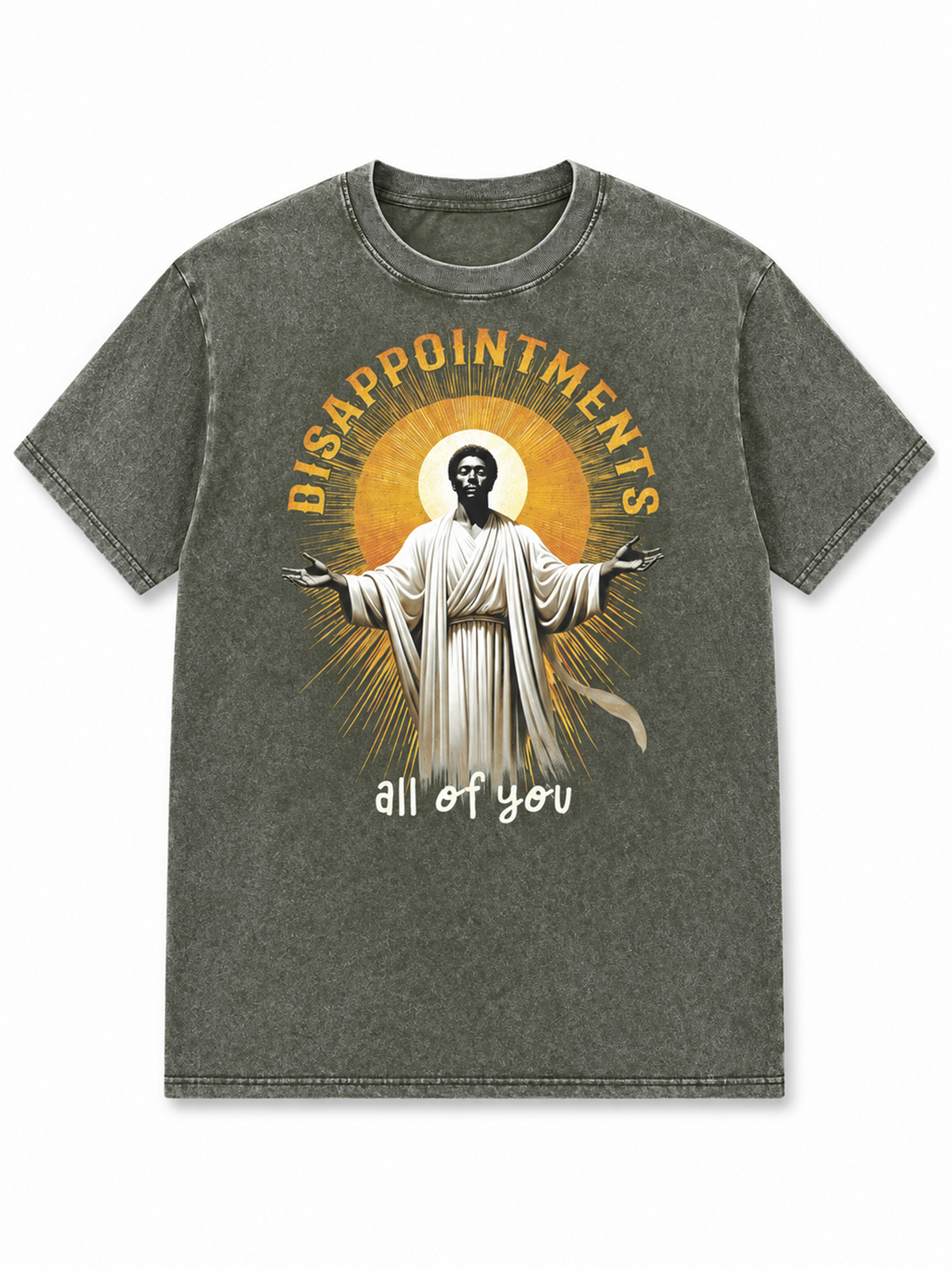 Ace Jolun. Disappointments Graphic Washed Tee - Washed Olive