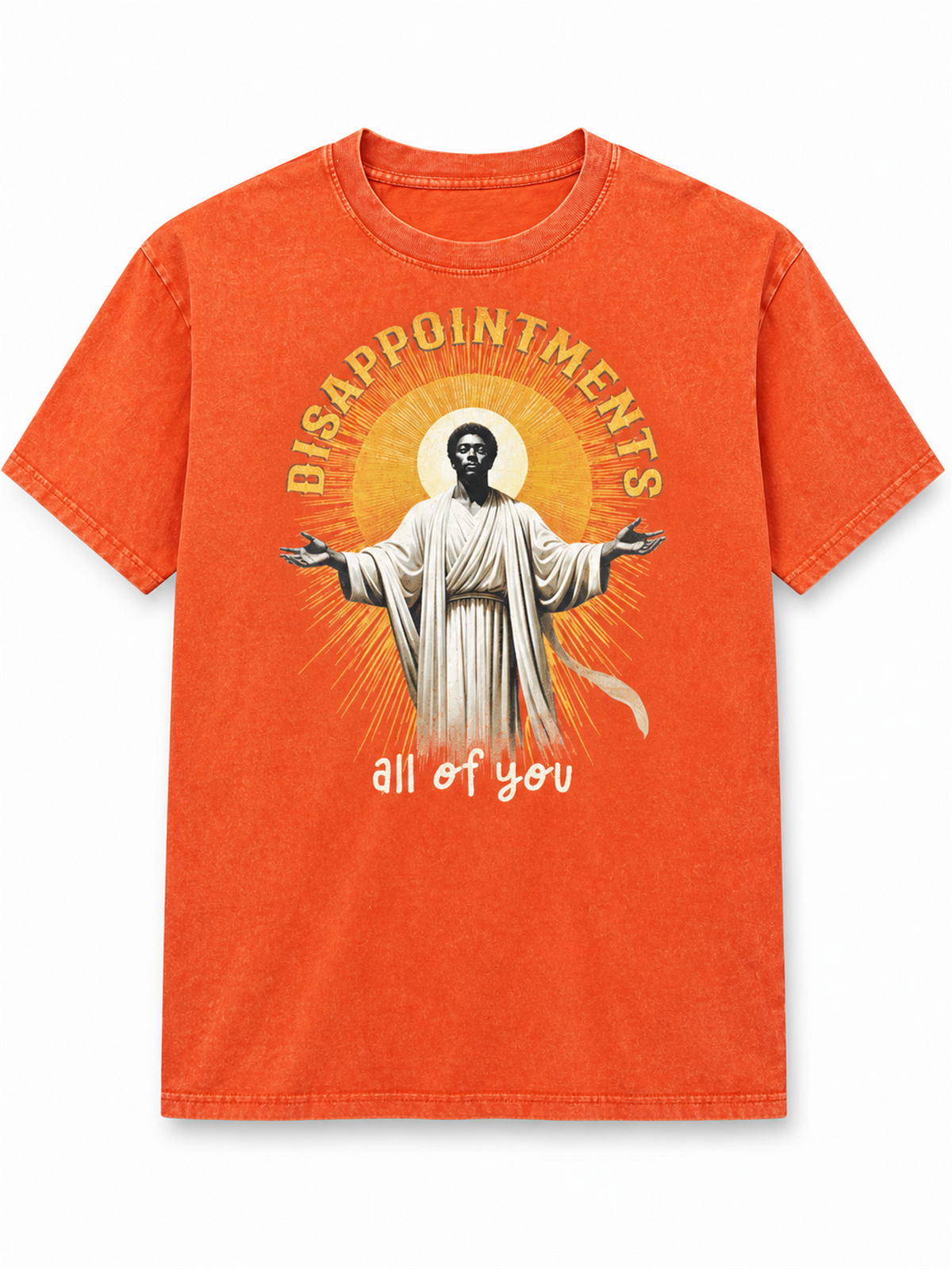 Ace Jolun. Disappointments Graphic Washed Tee - Washed Orange