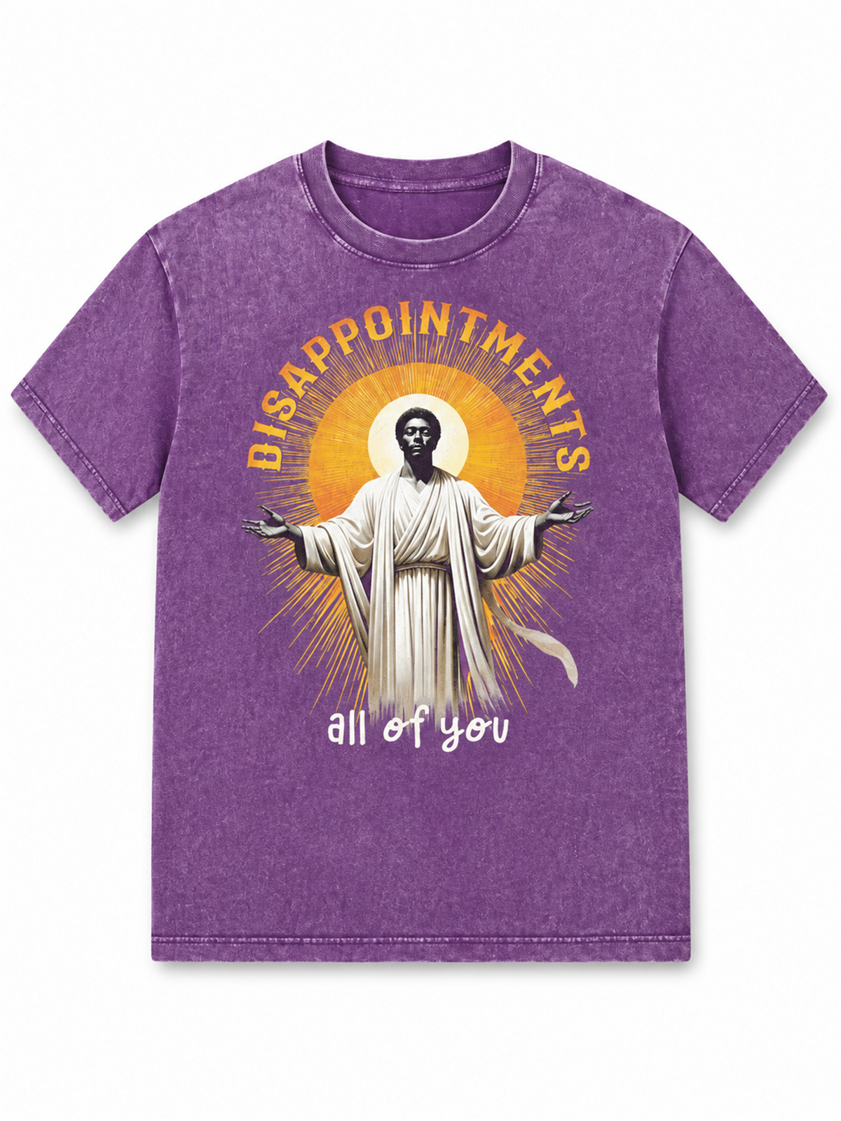 Ace Jolun. Disappointments Graphic Washed Tee - Washed Purple