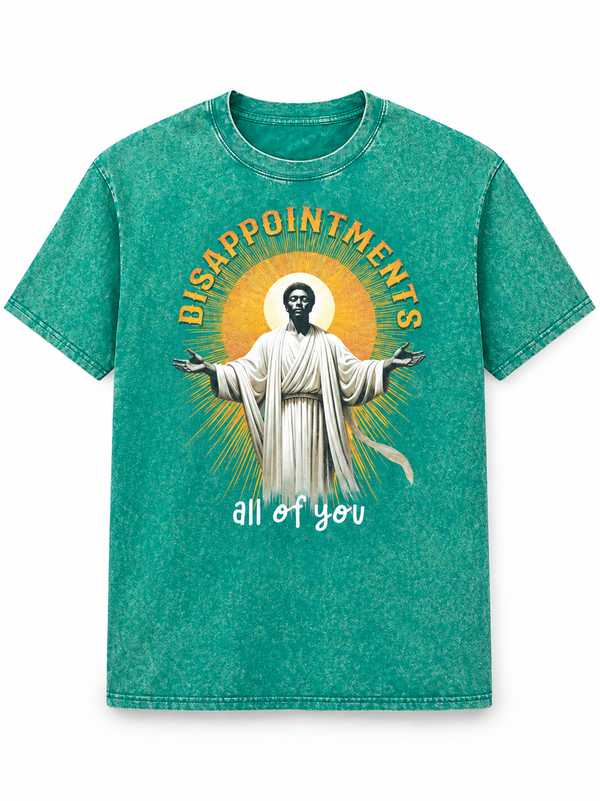 Ace Jolun. Disappointments Graphic Washed Tee - Washed Teal
