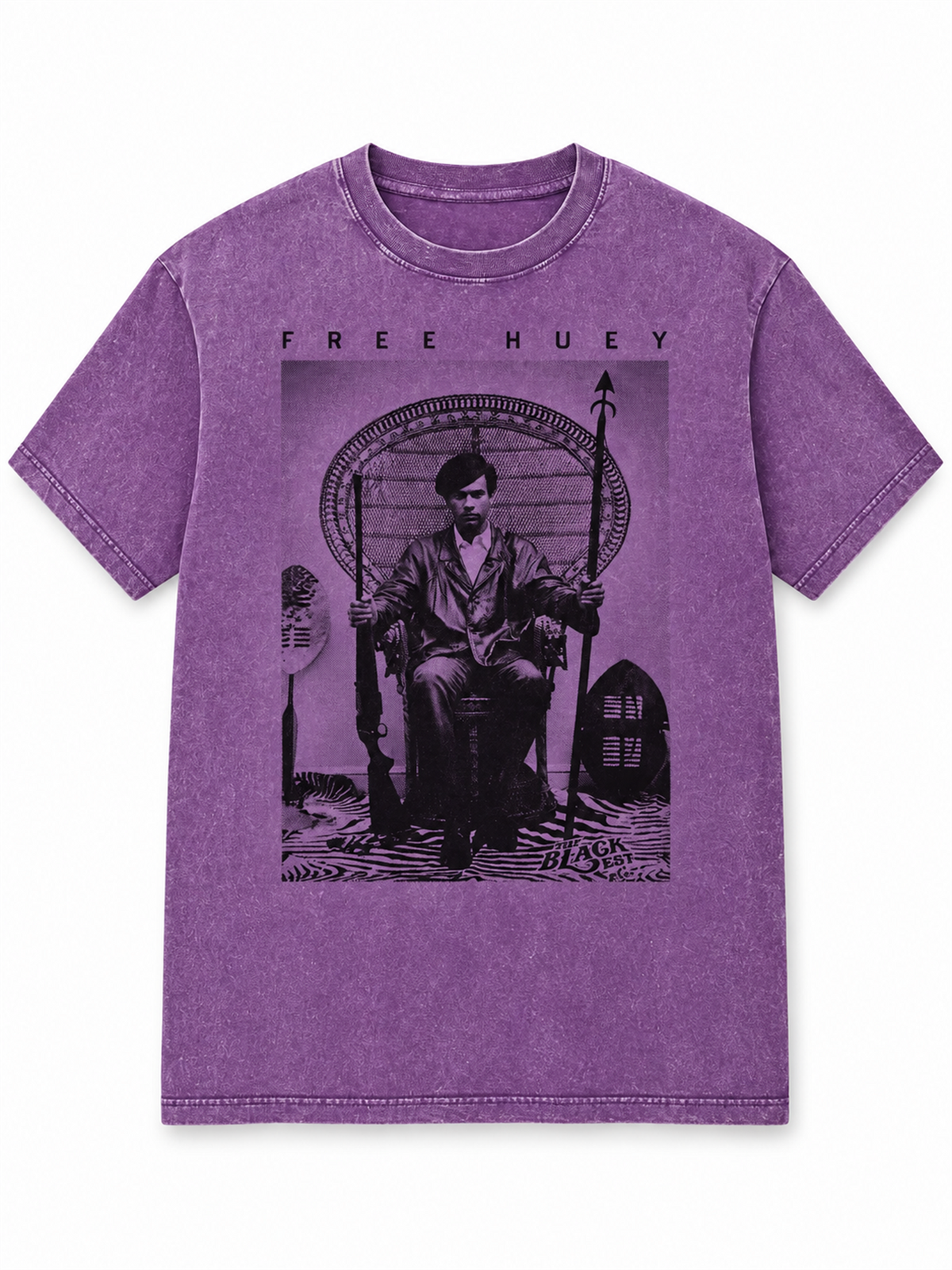 Ace Jolun. Free Huey Heritage Washed Tee - Washed Purple