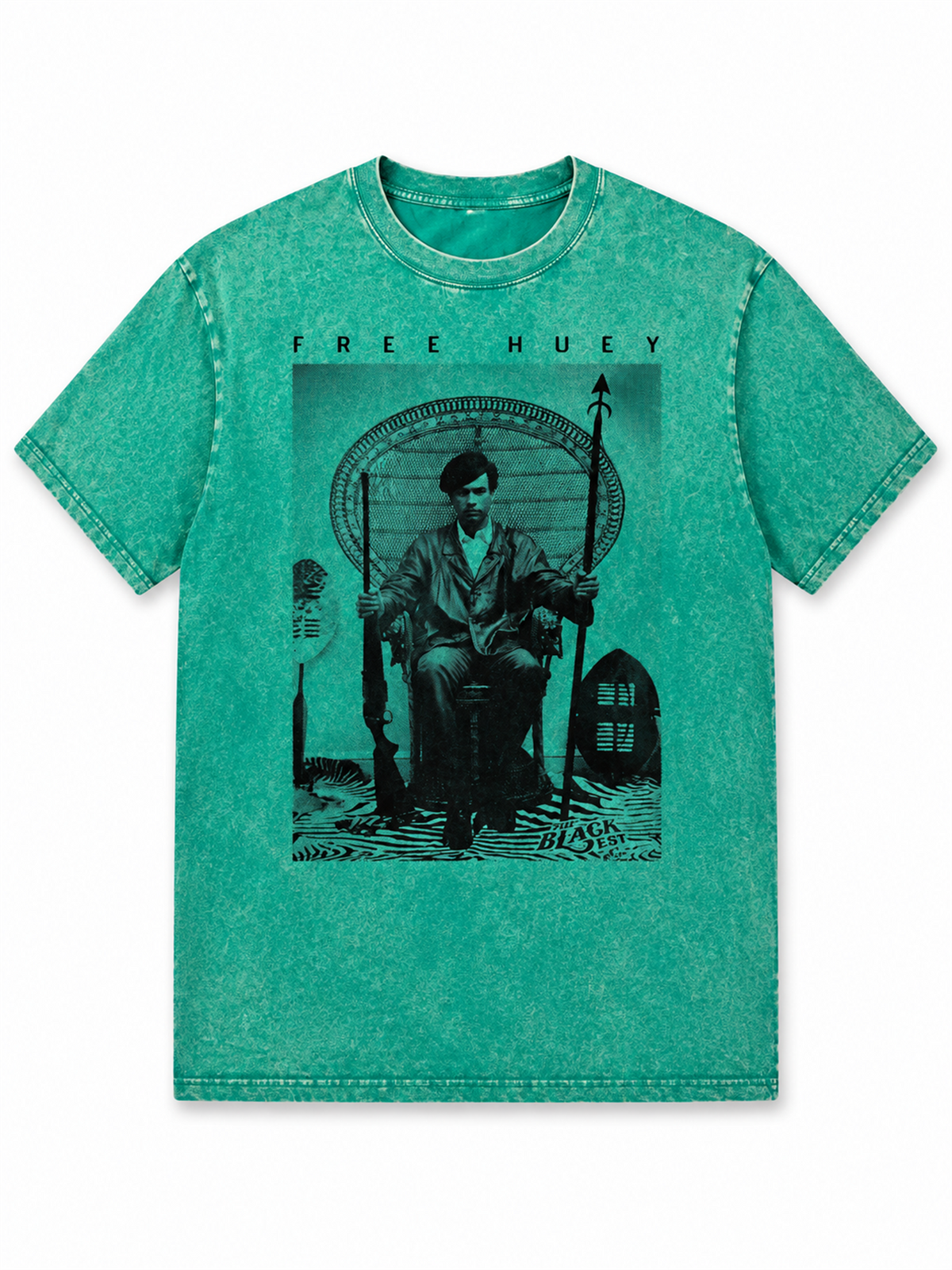 Ace Jolun. Free Huey Heritage Washed Tee - Washed Teal