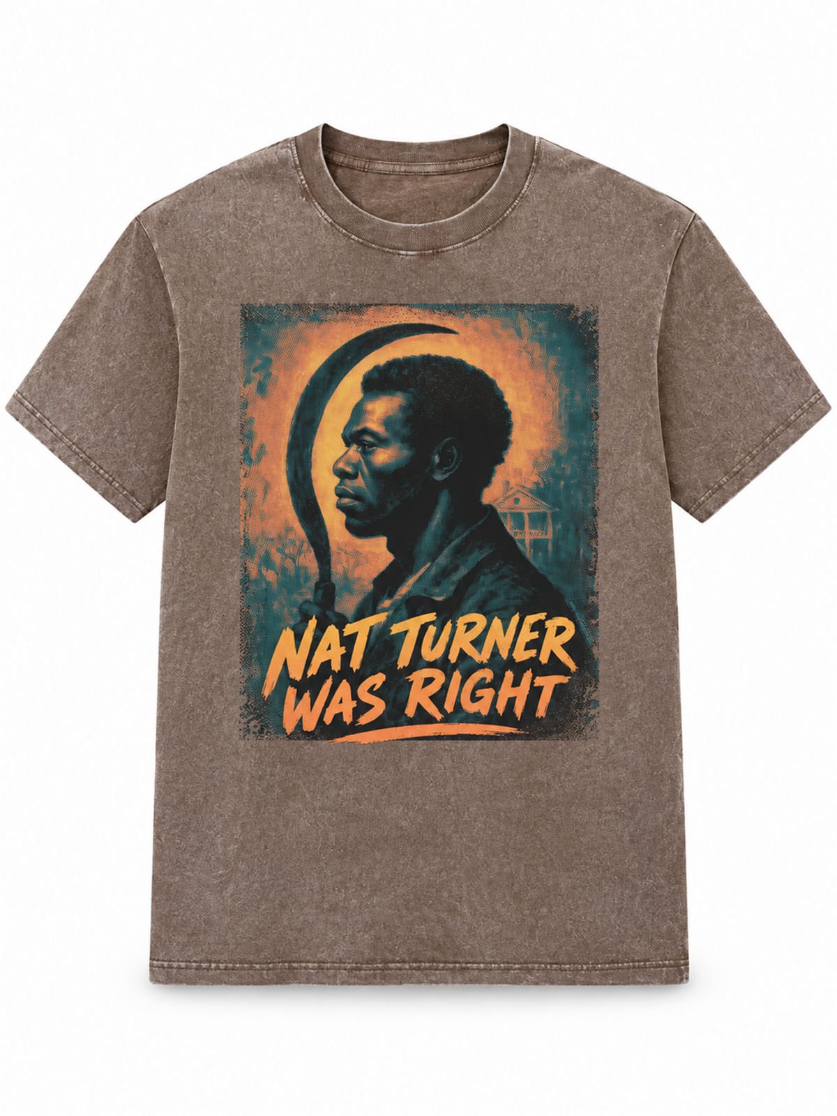 Ace Jolun. Nat Turner Heritage Washed Tee - Washed Taupe