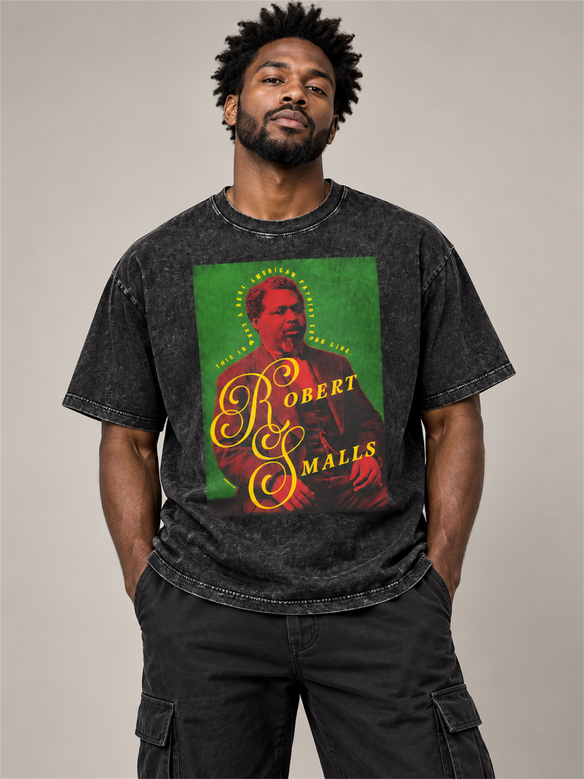 Ace Jolun. Robert Smalls Heritage Washed Tee lifestyle look