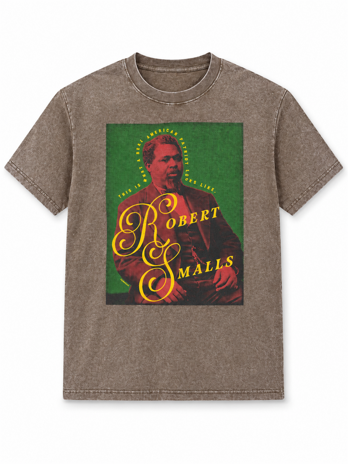 Ace Jolun. Robert Smalls Heritage Washed Tee - Washed Taupe