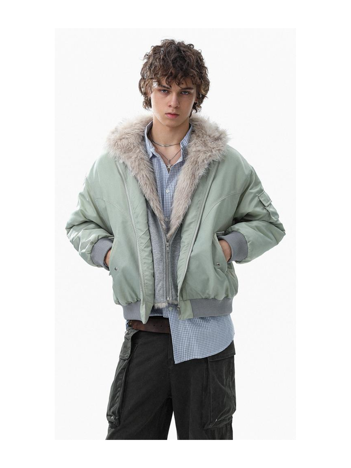 Ace Jolun. Faux-Fur Hooded Puffer Jacket product image 2