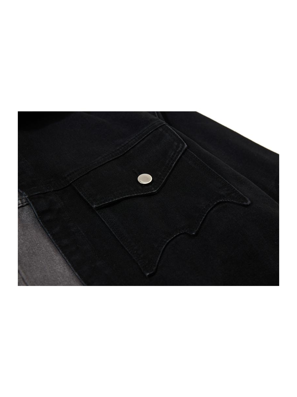 Ace Jolun. Layered Denim Zip Jacket product image 4