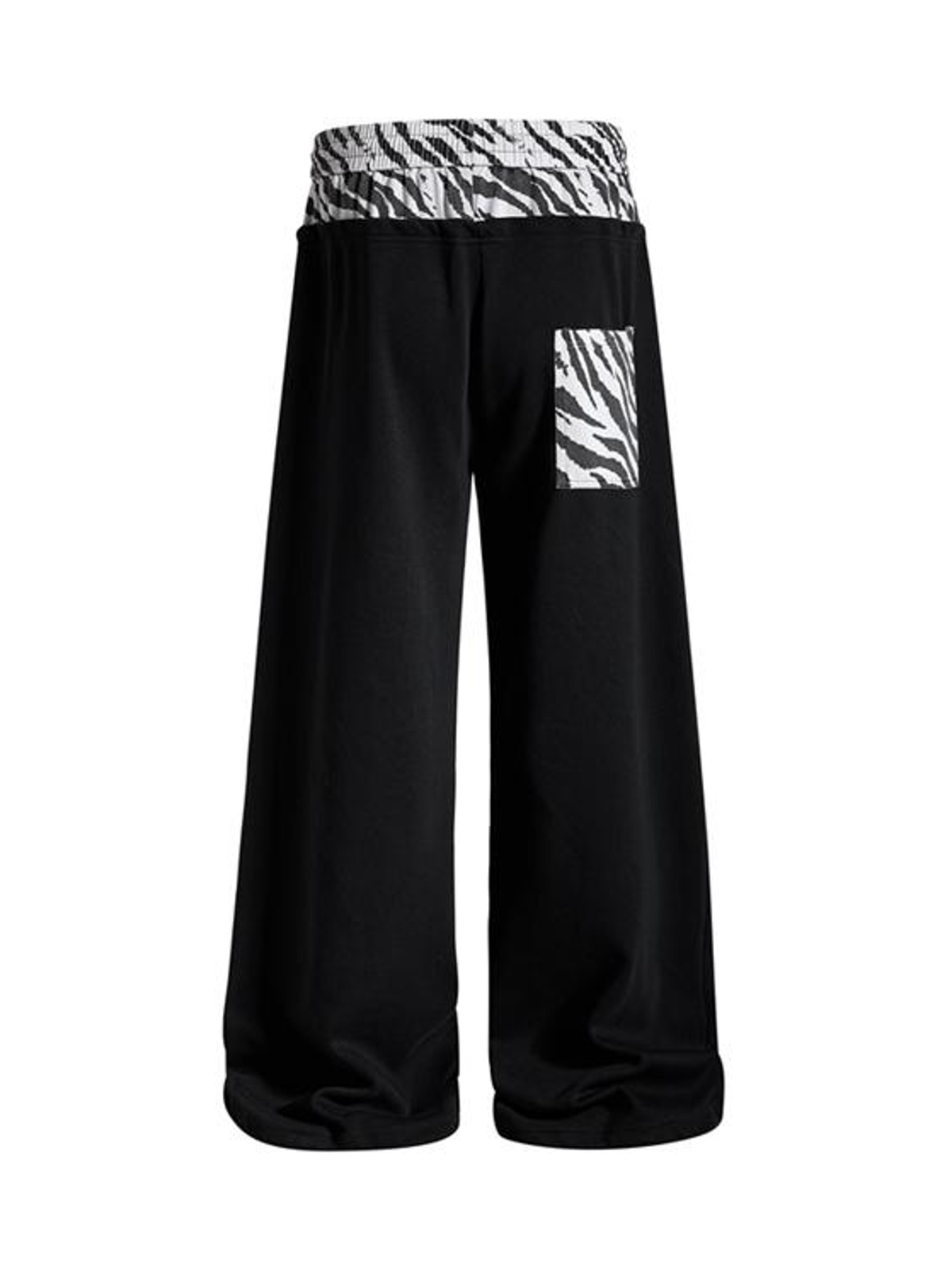 Ace Jolun. Zebra-Panel Double-Waist Sweatpants product image 2