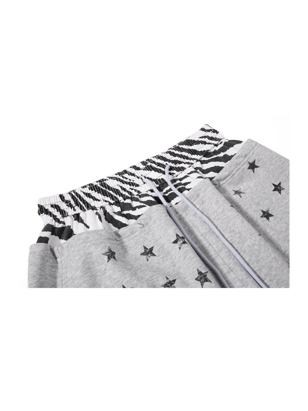 Ace Jolun. Zebra-Panel Double-Waist Sweatpants product image 3