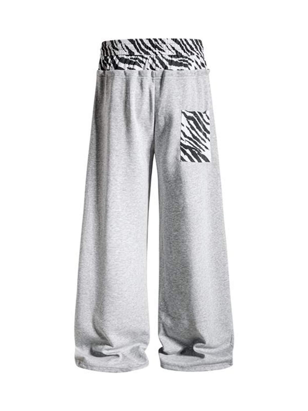 Ace Jolun. Zebra-Panel Double-Waist Sweatpants product image 4