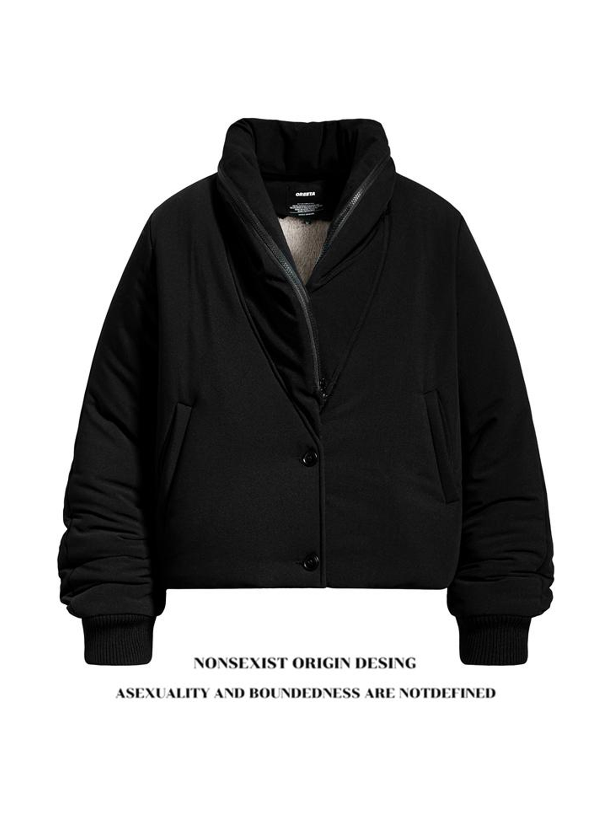 Ace Jolun. Cropped Stand-Collar Puffer Jacket product image 2