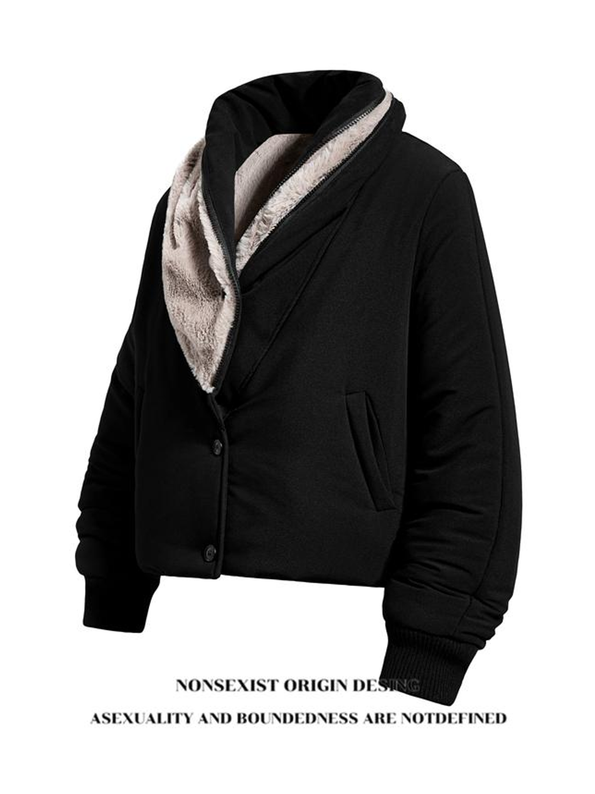 Ace Jolun. Cropped Stand-Collar Puffer Jacket product image 3