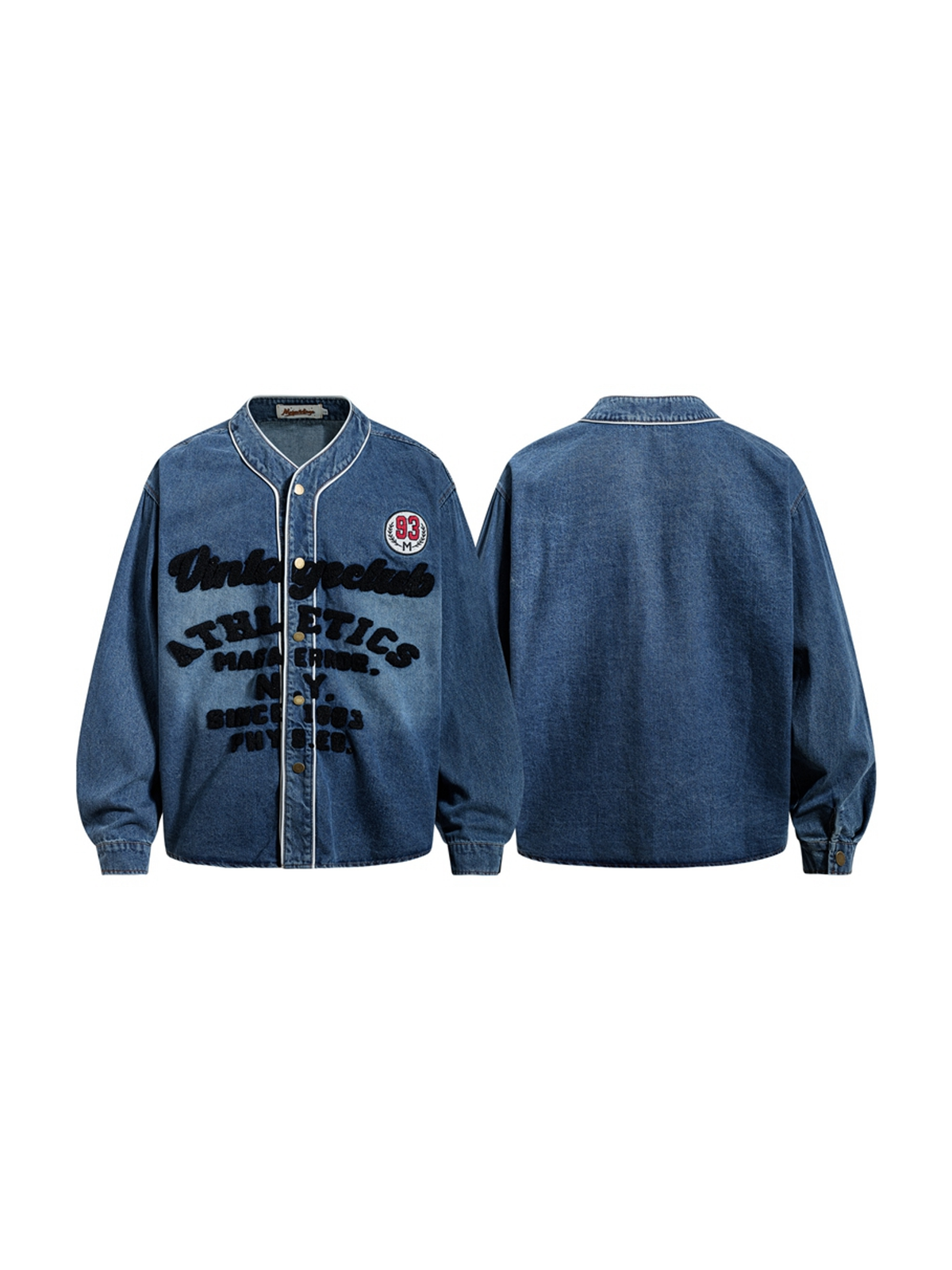 Ace Jolun. Embroidered Relaxed Denim Shirt product image 1