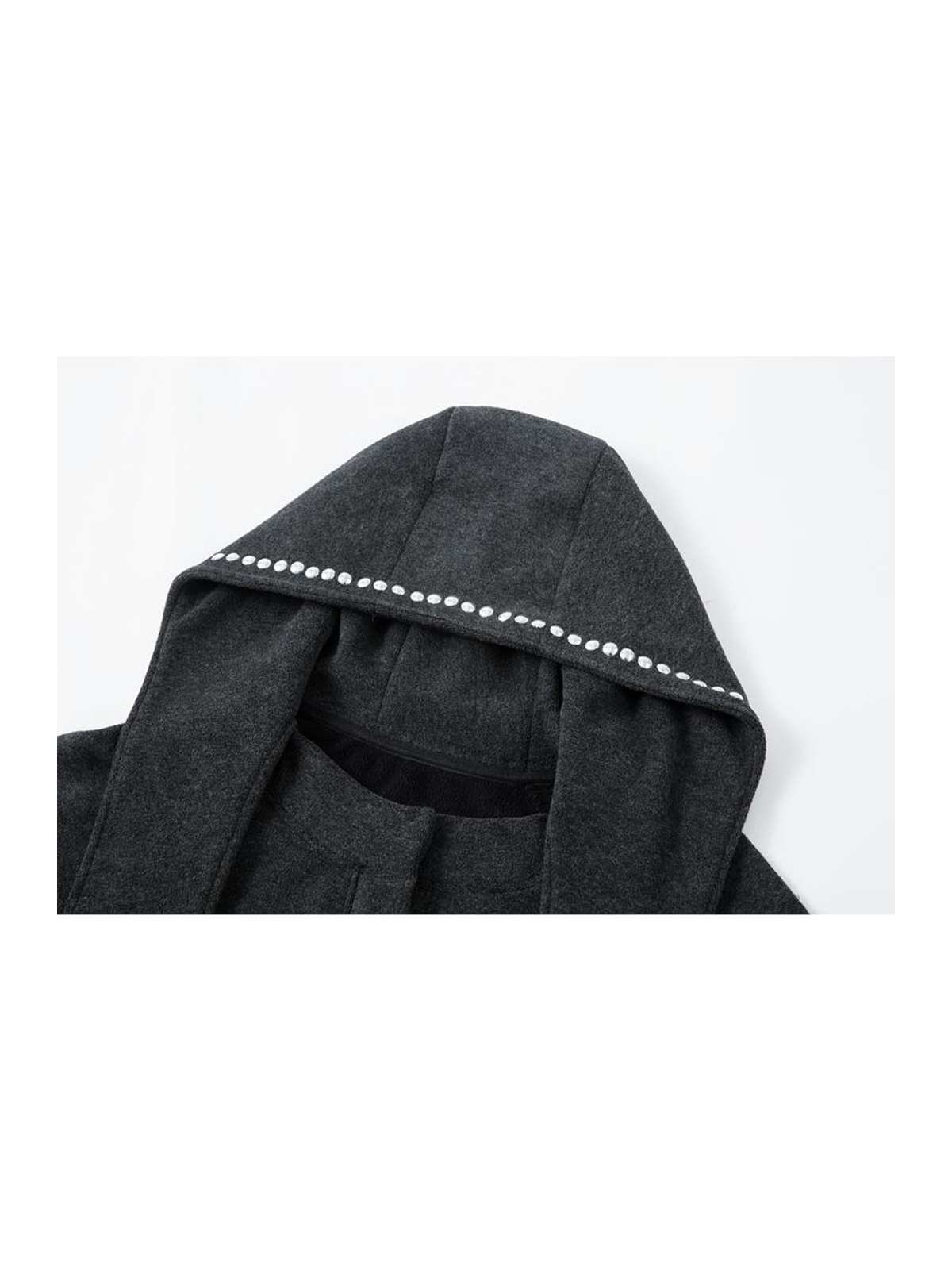 Ace Jolun. Studded Bunny-Ear Cropped Hoodie product image 5