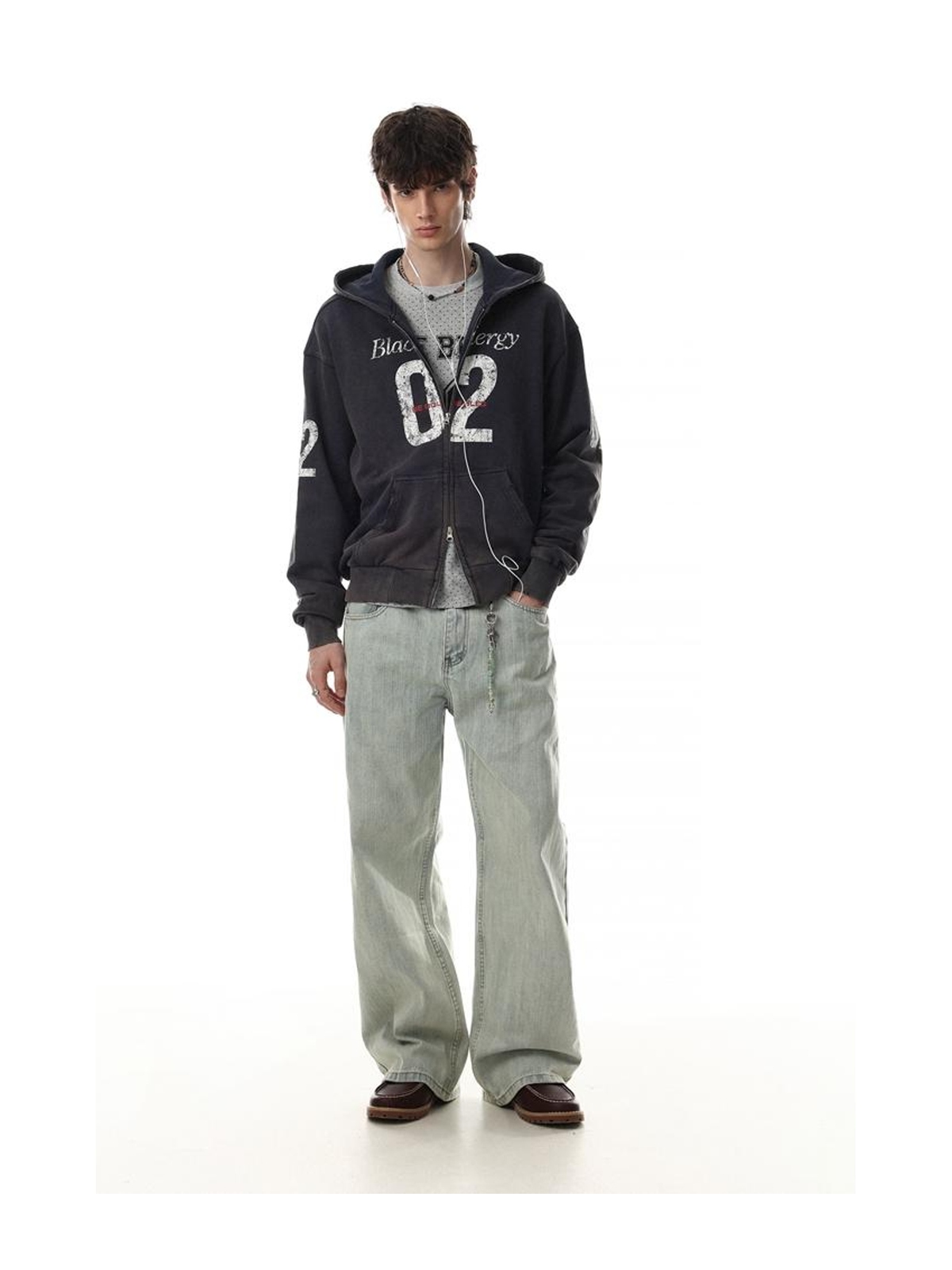 Ace Jolun. Relaxed Graphic Zip Hoodie product image 2