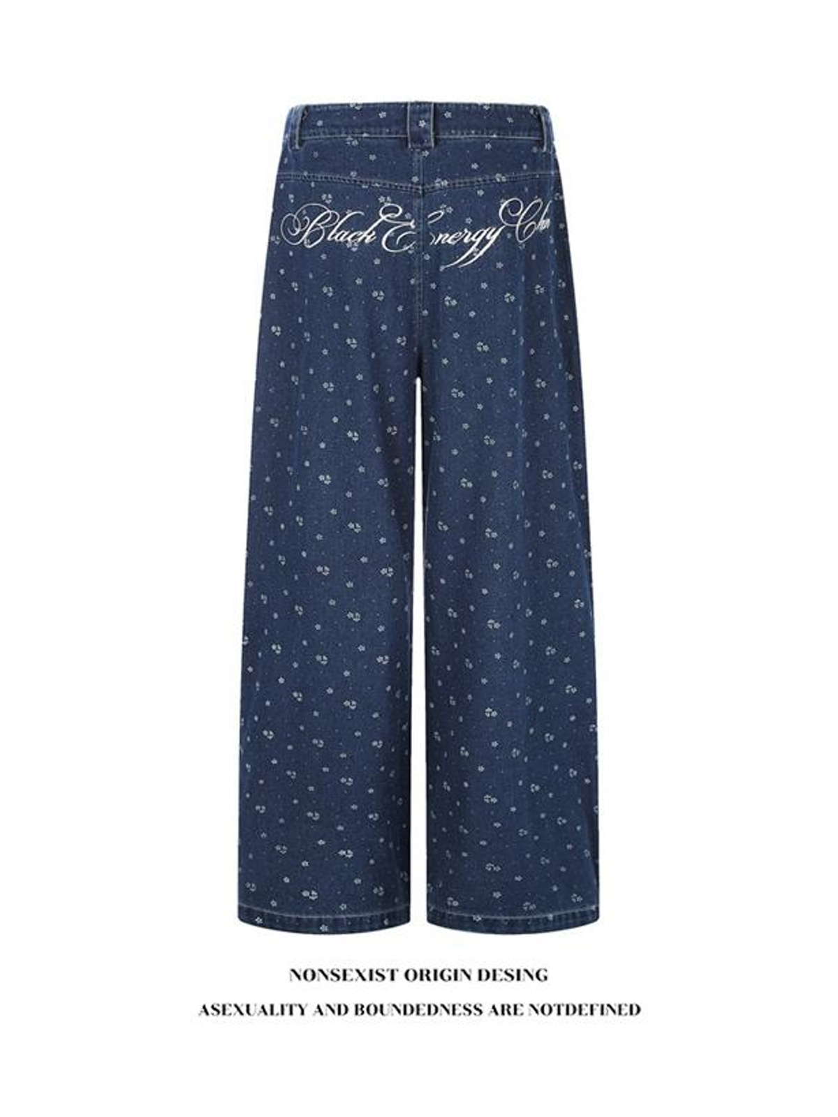 Ace Jolun. Hip-Hop Wide-Leg Washed Jeans product image 5