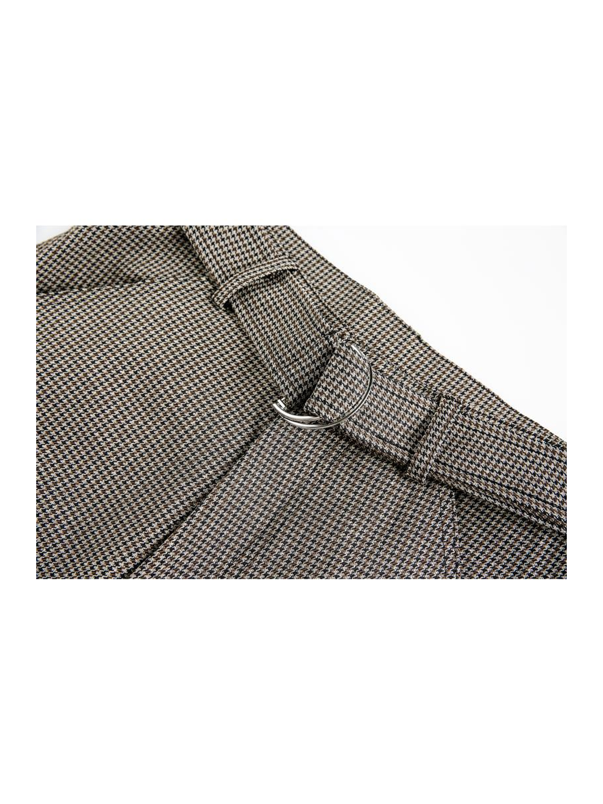 Ace Jolun. Houndstooth-Belt Wide-Leg Trousers product image 5