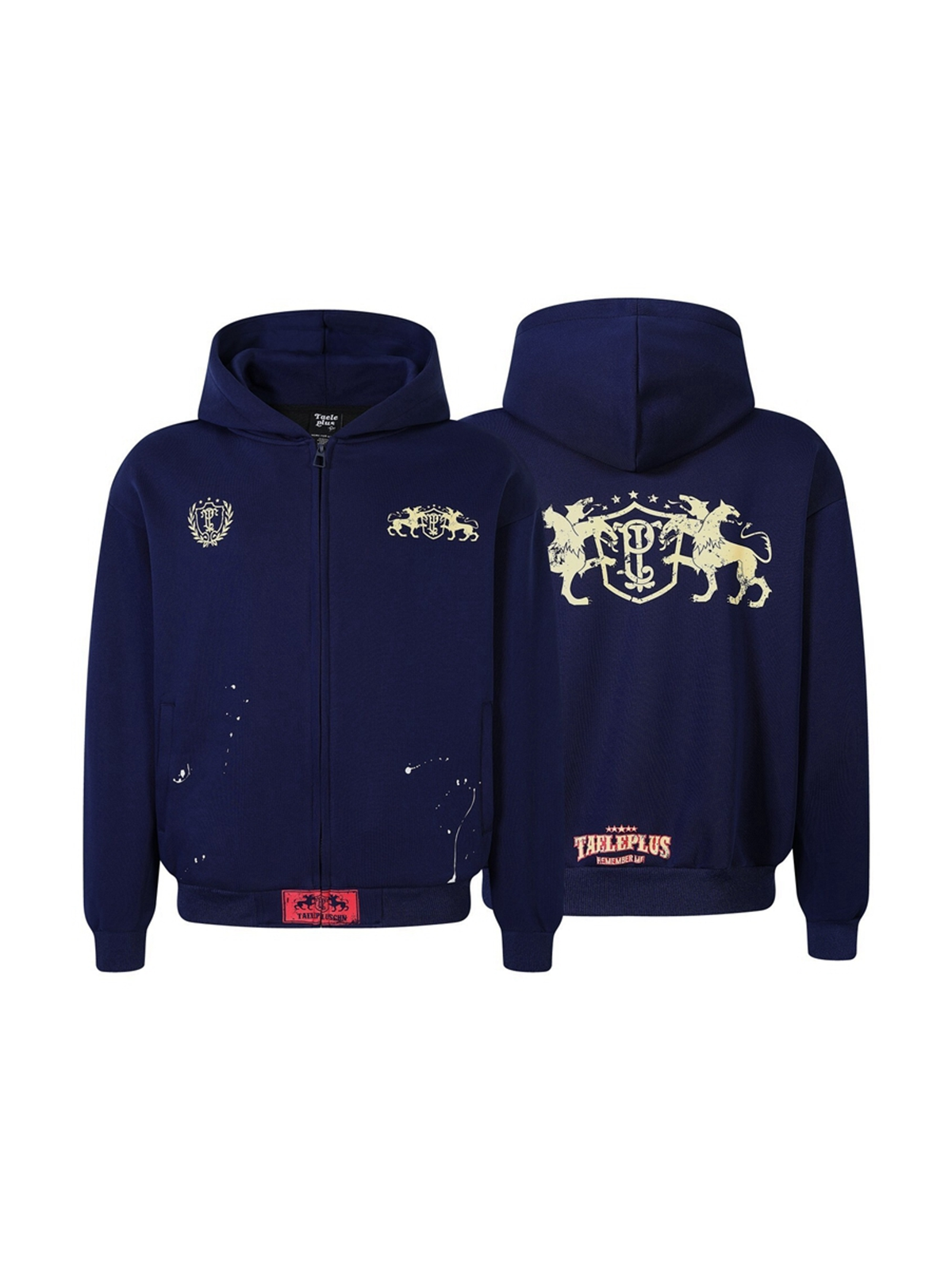 Ace Jolun. Washed Graphic Zip Hoodie product image 1