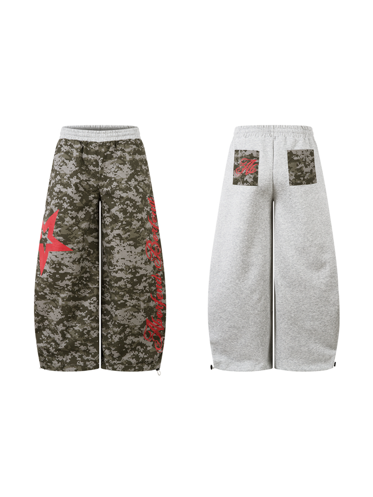 Ace Jolun. Star Camouflage Wide-Leg Sweatpants product image 1