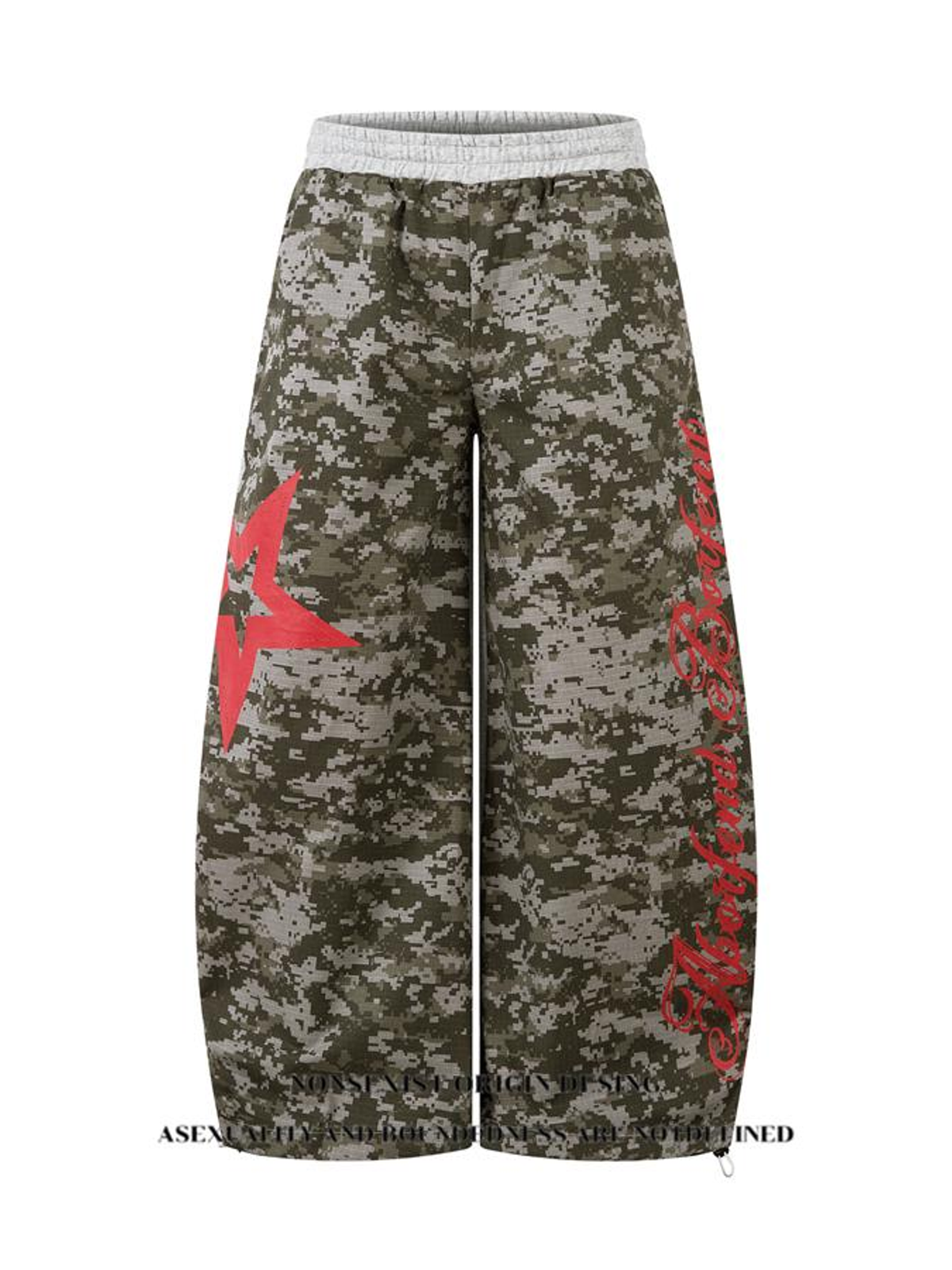 Ace Jolun. Star Camouflage Wide-Leg Sweatpants product image 2