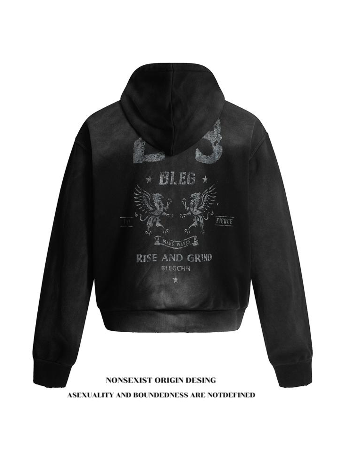 Ace Jolun. Playful Graphic Relaxed Hoodie product image 2